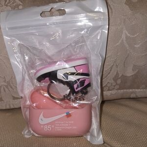 Nike Air Jordan Pink and Black Keychain